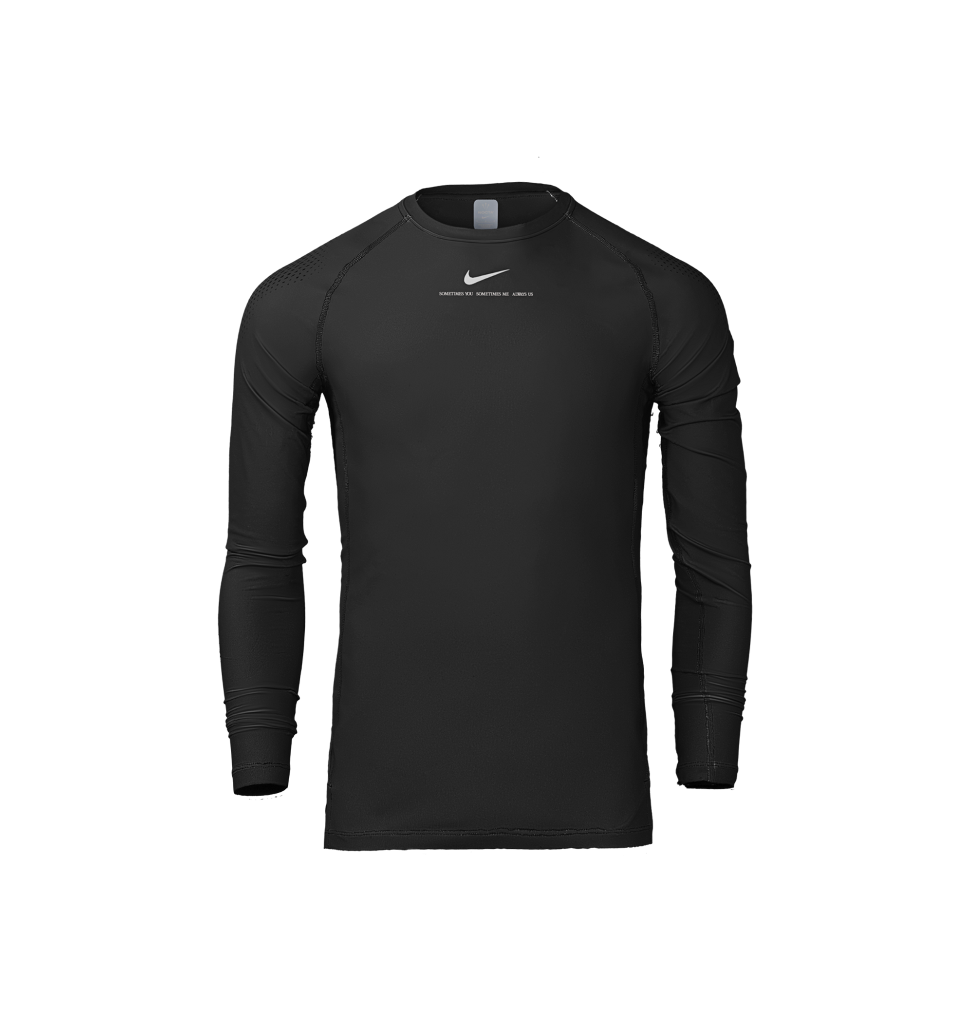 LS BASE LAYER TOP - BLACK image.