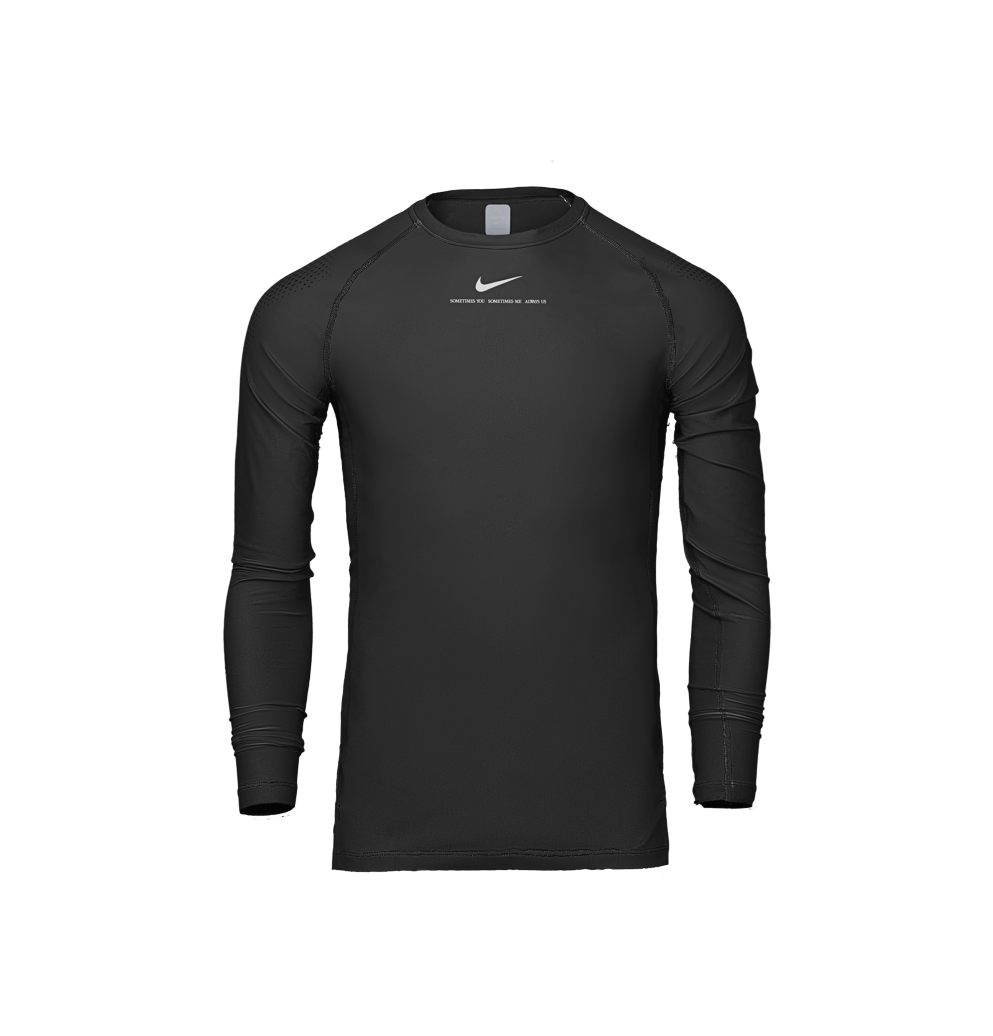 LS BASE LAYER TOP - BLACK image.