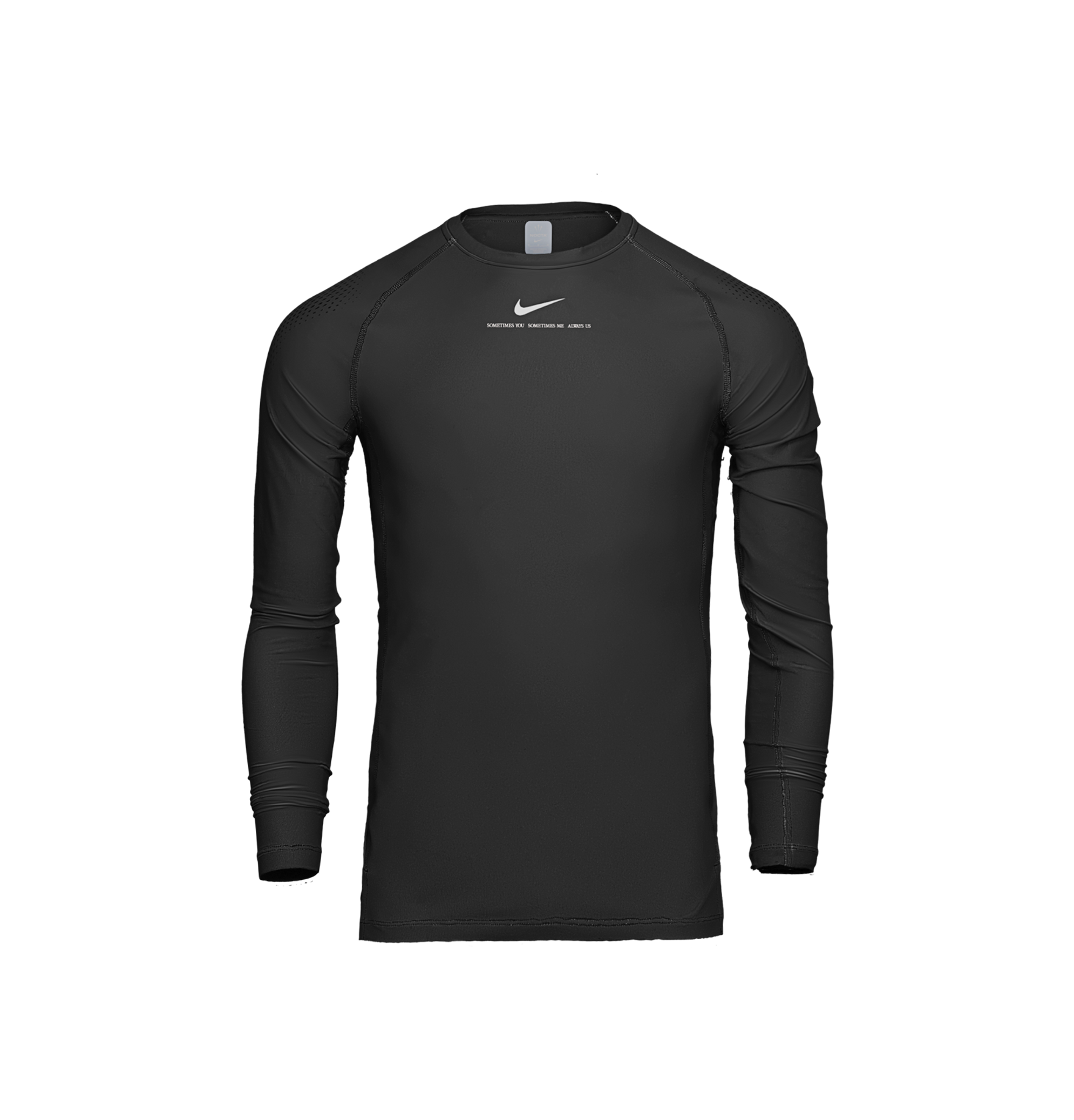 LS BASE LAYER TOP - BLACK image.