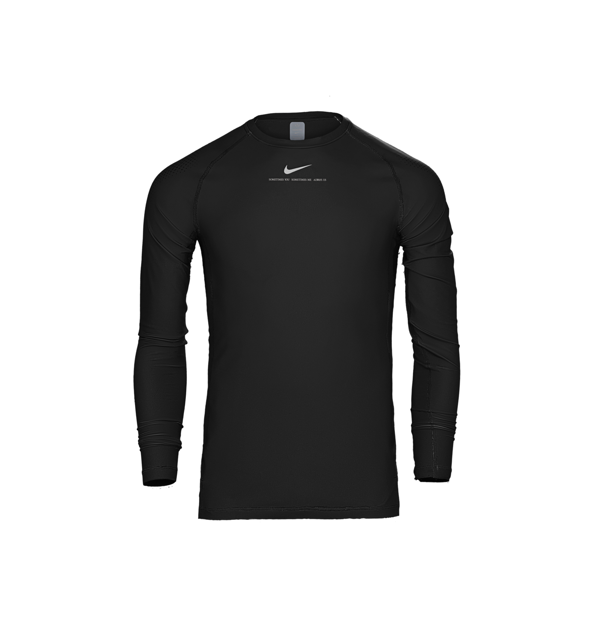 LS BASE LAYER TOP - BLACK image.