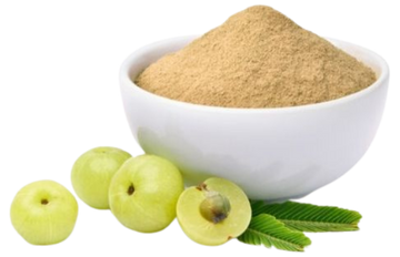 amla powder in a bowl