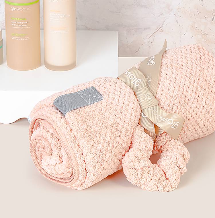 super absorbent hair towel + scrunchie set