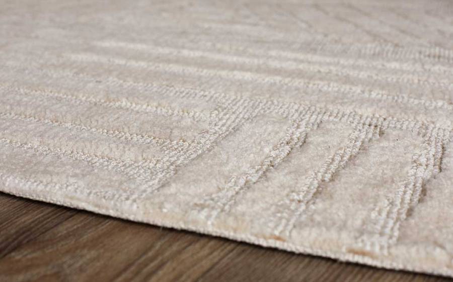 Porcelain Medium Soft Touch Textured Rug Cream – Danetti