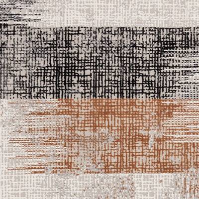 Blurred Large Soft Touch Textured Rug Terracotta – Danetti