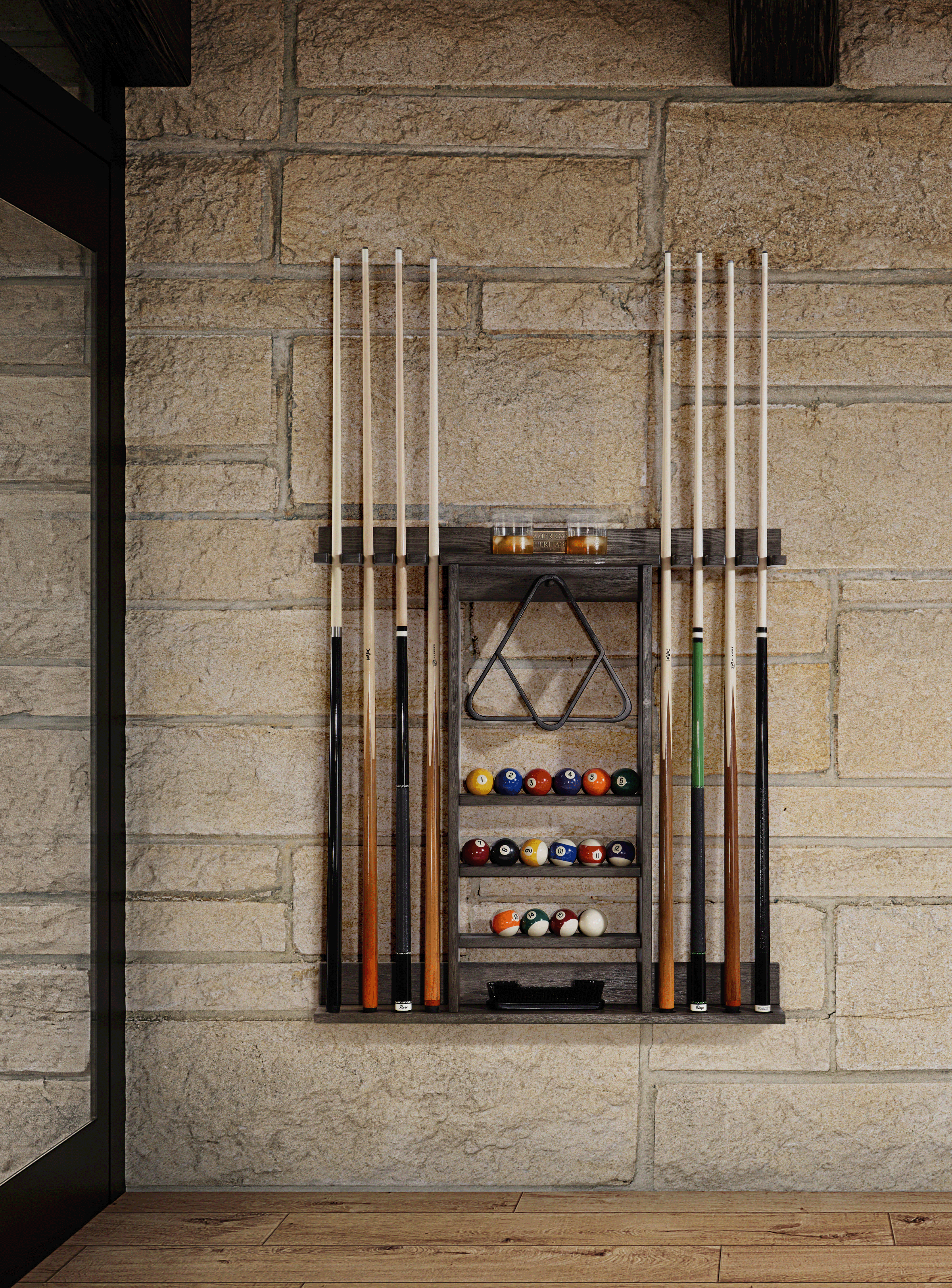Pool Table Rack Up Halifax 8' Pool Table (Charcoal) | American Heritage Billiards