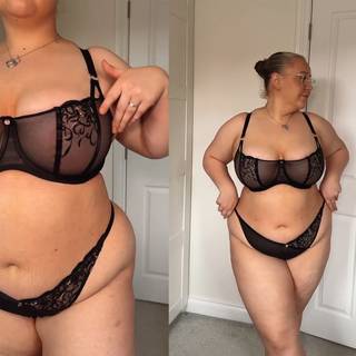 Scantilly Ornate Balcony Bra Black as worn by @billieleanne