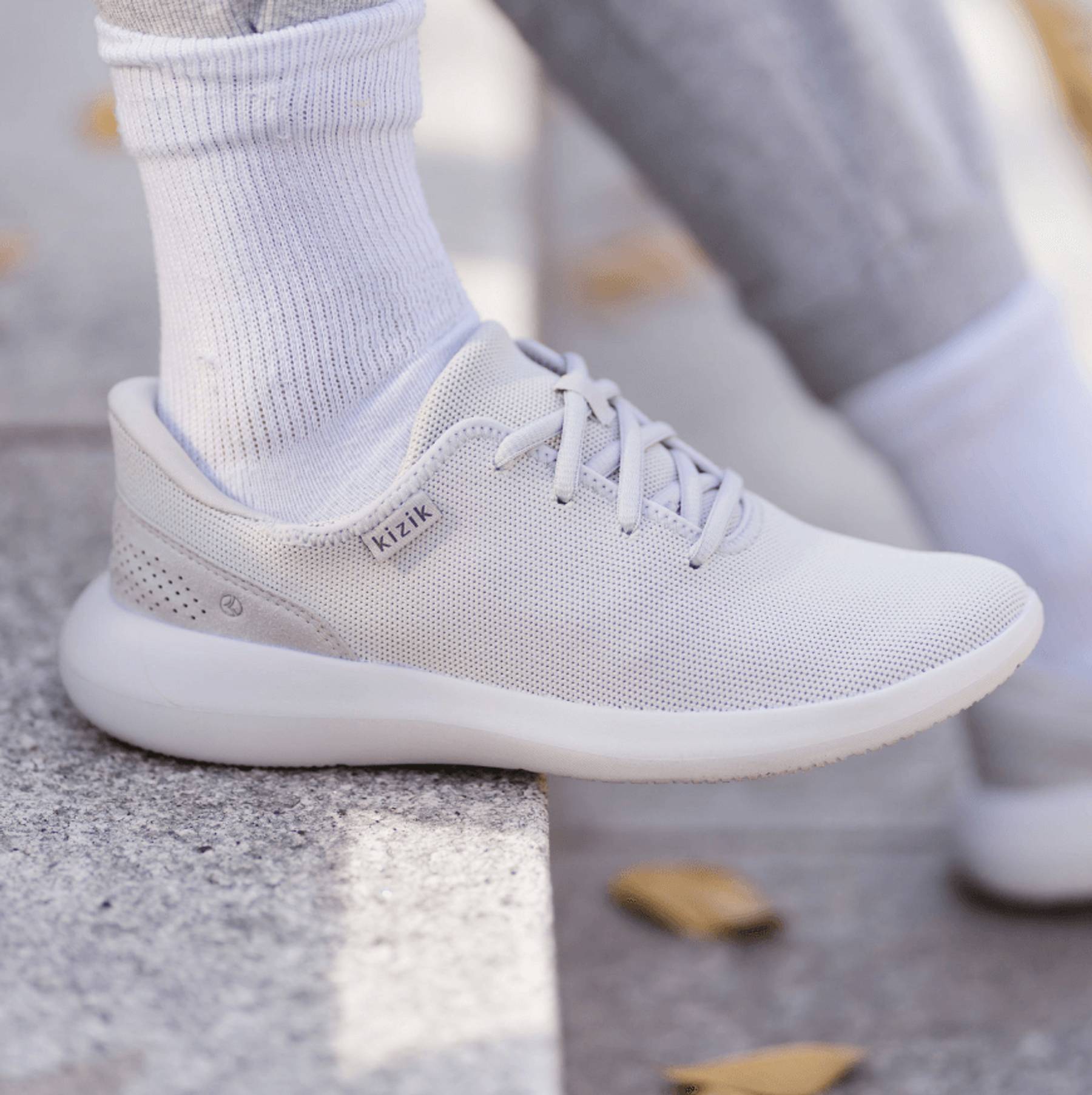 Women's Madrid Eco Knit - Pebble Grey – Kizik Women's Madrid Eco Knit - Pebble Grey – Kizik