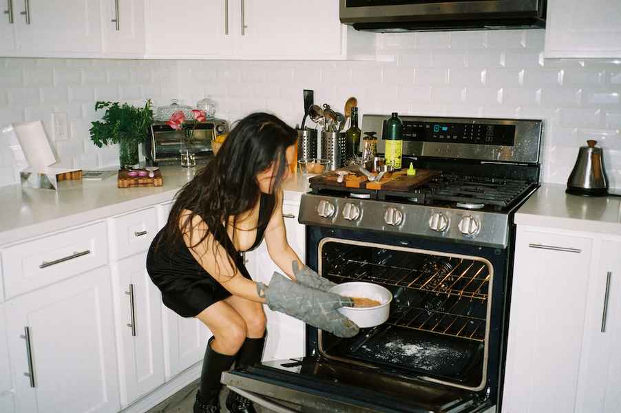 Decadence BundleEditorial Image of person making cake