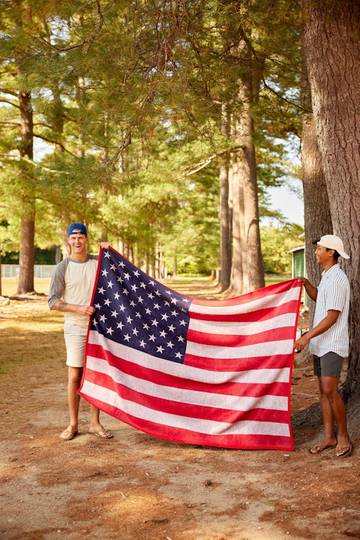 American Flag Blanket