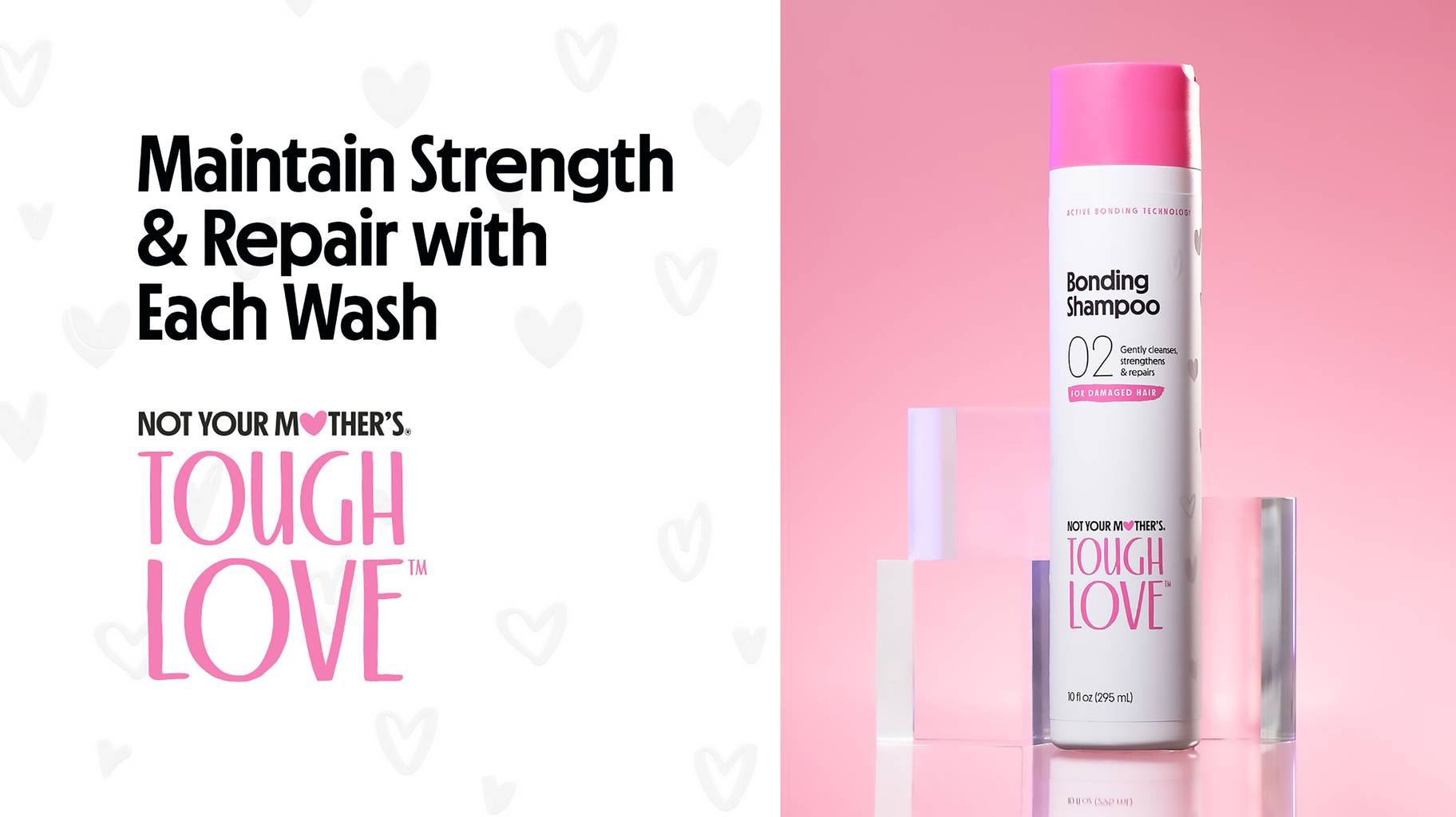 Repair hair and maintain strength with the Tough Love Active Bonding Treatment shampoo.