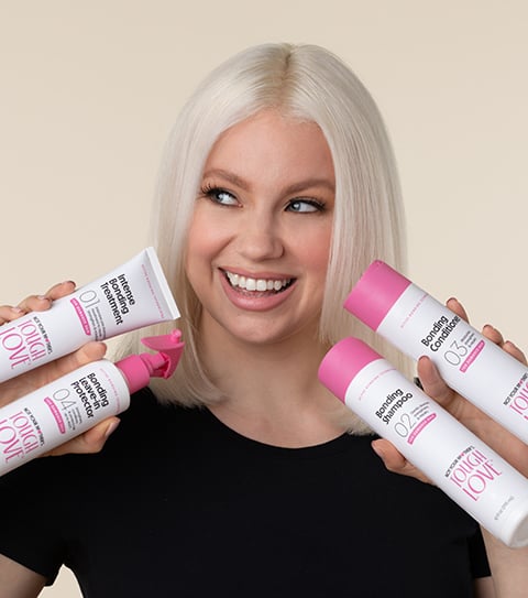 Achieve and maintain healthy hair with the Tough Love Bonding hair products from NYM.