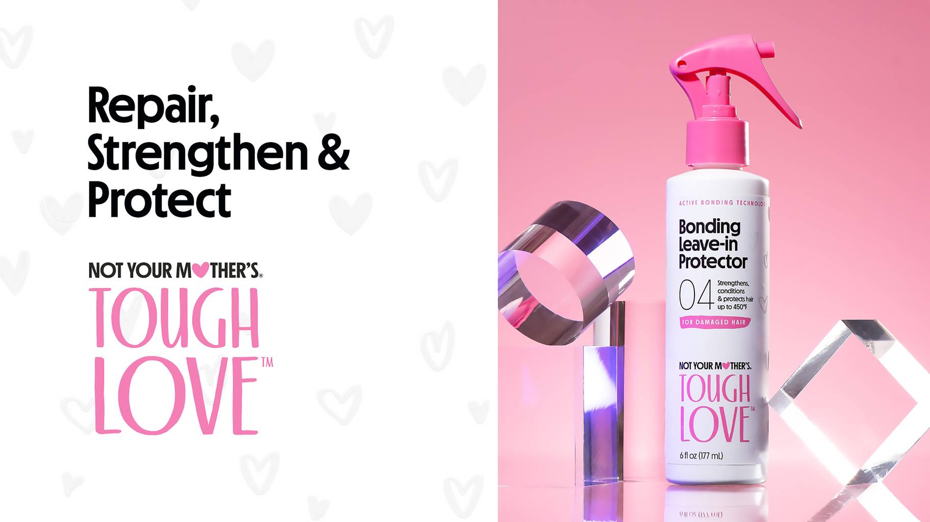 Repair hair and maintain strength with NYM Step 4 Tough Love Bonding Spray.