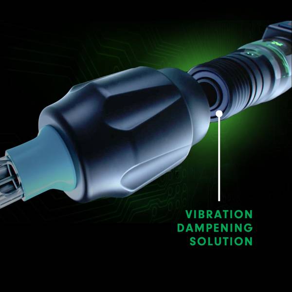 Vibration Dampening Solution - Tattoo longer & comfortably with less hand fatigue.
