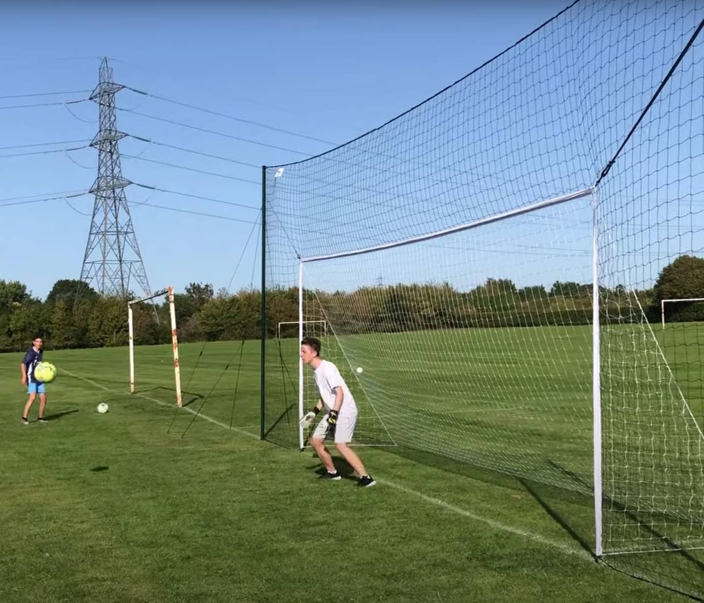 Soccer Goal + Backstop + Rebounder ALL IN ONE (Regulation) REFURBISHED