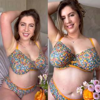 Curvy Kate Lace Daze Balcony Bra Floral Print as worn by @holly_may