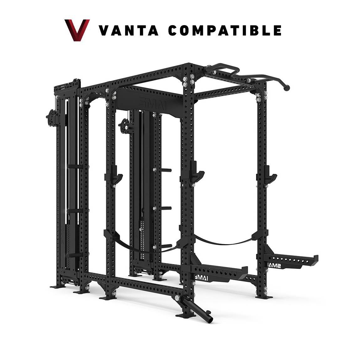 Power Rack with Dual Cable Tower Add Ons and 20cm Storage Peg - Vanta Series