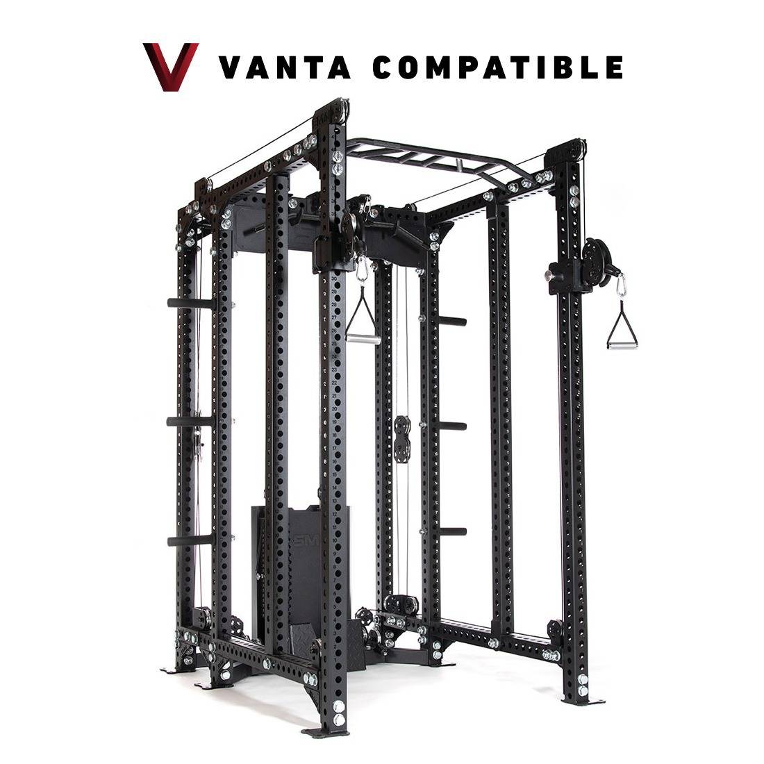 Power Rack with Cable Stack Accessories and 20cm Storage Pegs  - Vanta Series