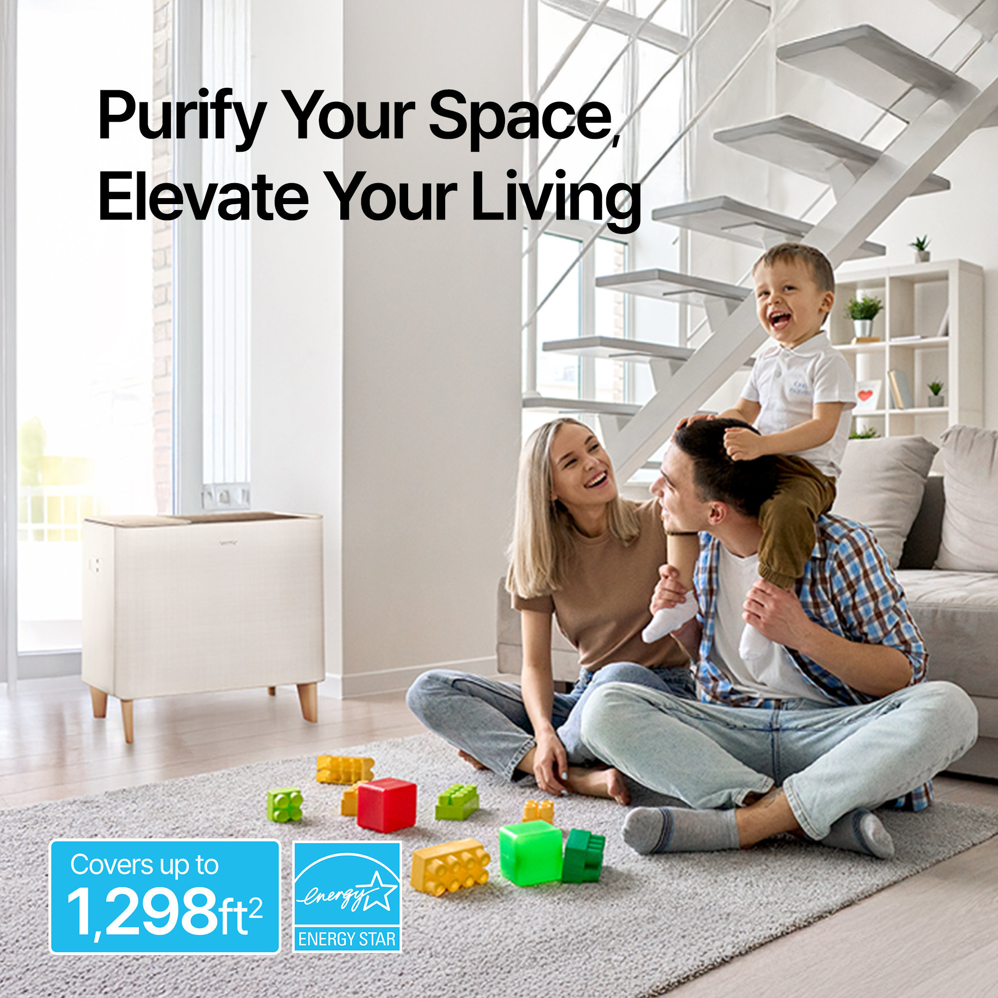 Airmega IconS in the living room
