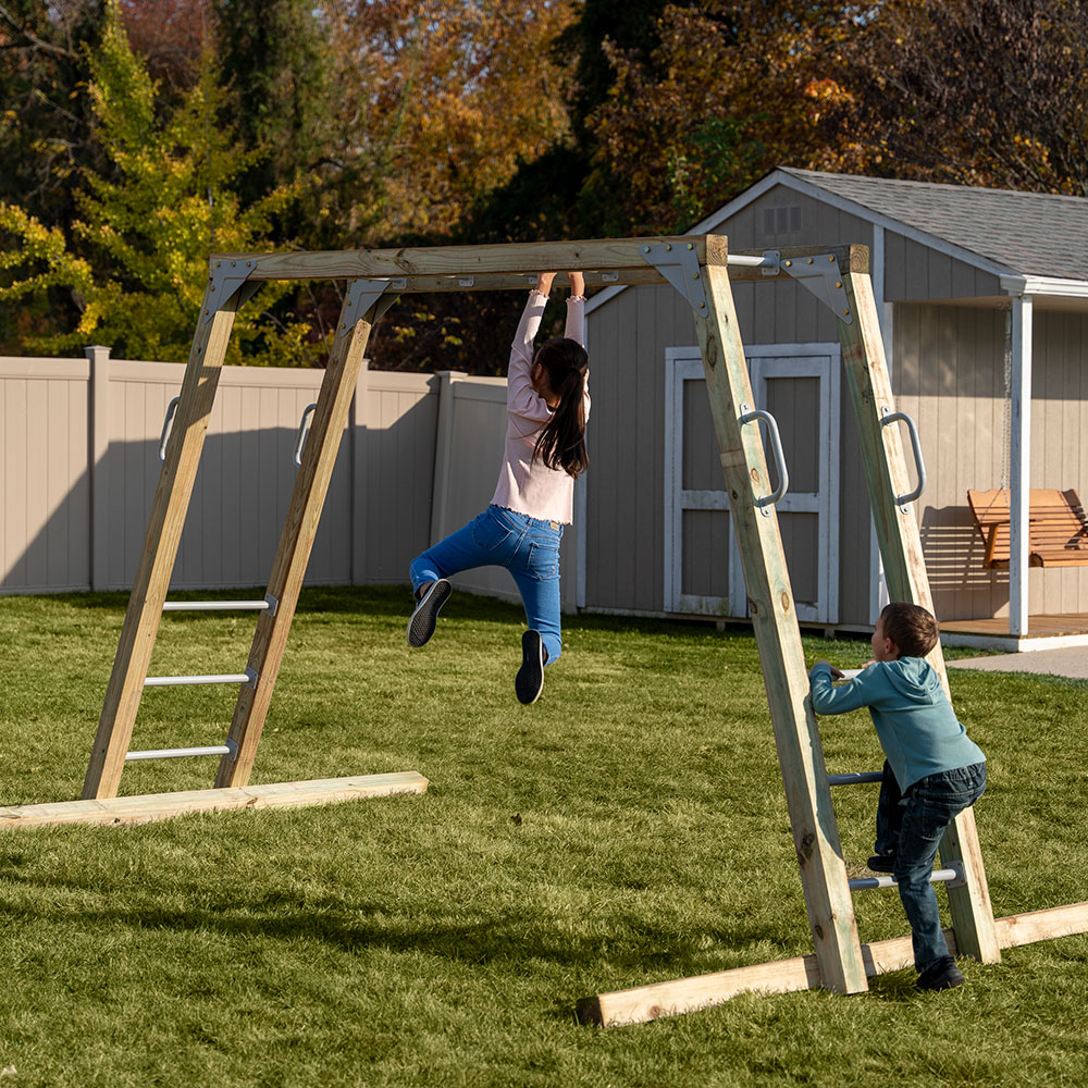 Swing sets with monkey bars on sale