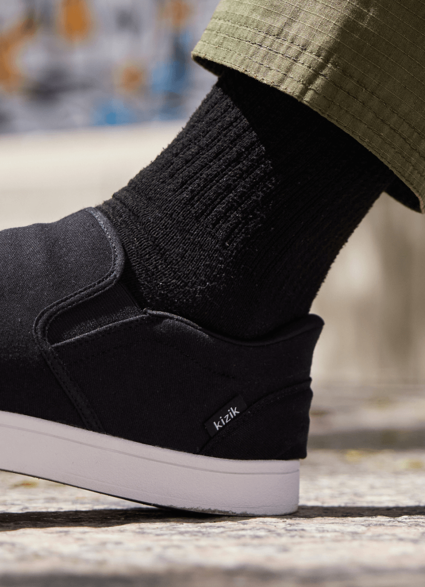 Kizik Venice Slip On Trainers Men's Venice Black – Kizik