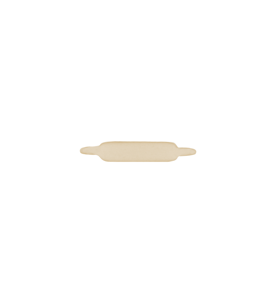ENGRAVABLE PETITE BAR RING (9K GOLD)
