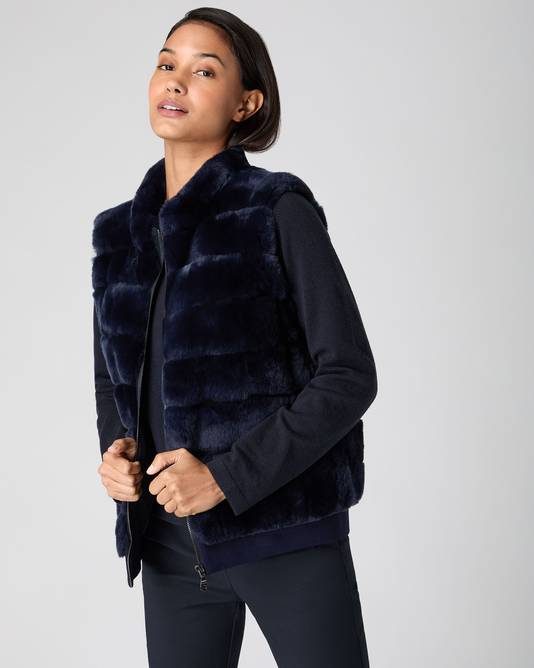 fur gilet jacket womens