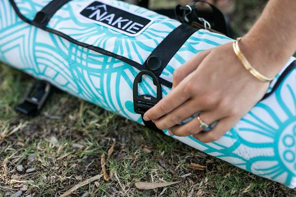Our Picnic blanket rolls up small and compact with an adjustable shoulder strap to make it easy to carry
