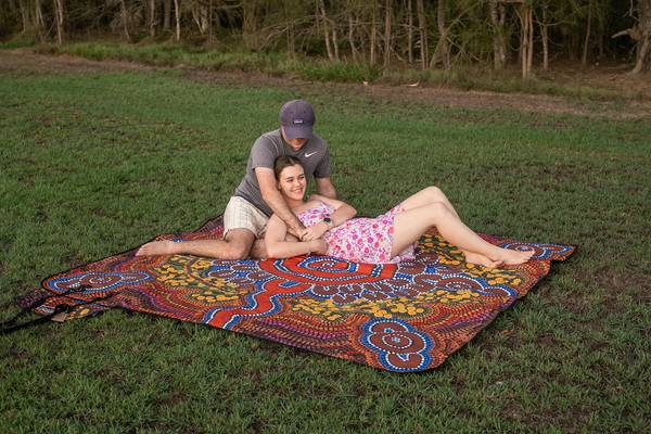 Nakie Picnic Blankets are made from 100% Recycled material