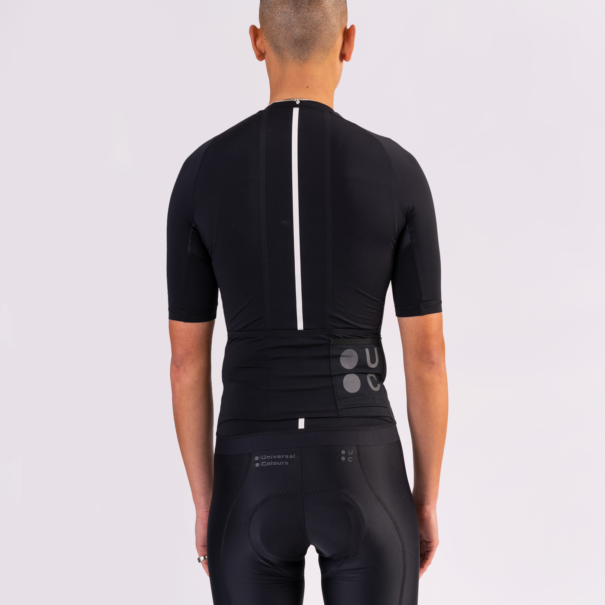 Men's Mono Short Sleeve Jersey -  Black