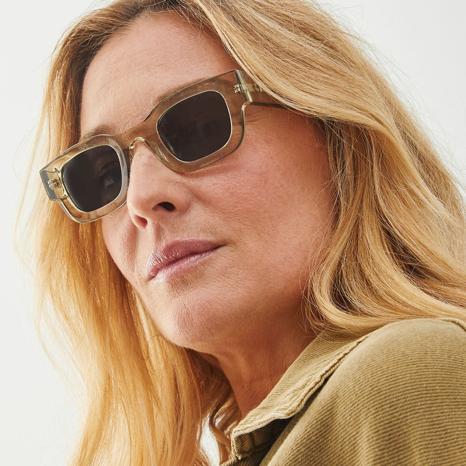 Photo of a man or woman wearing Valentin Sun Brown Sun Glasses