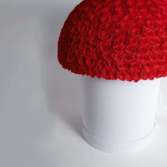 Grandiose Le Plein Hat Box with 475 Eternity Roses | Venus