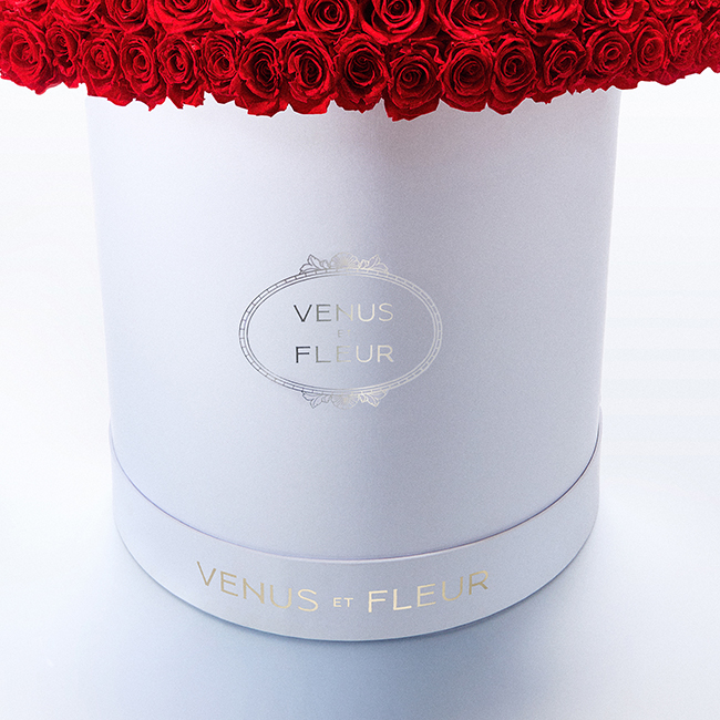 Grandiose Le Plein Hat Box with 475 Eternity Roses | Venus