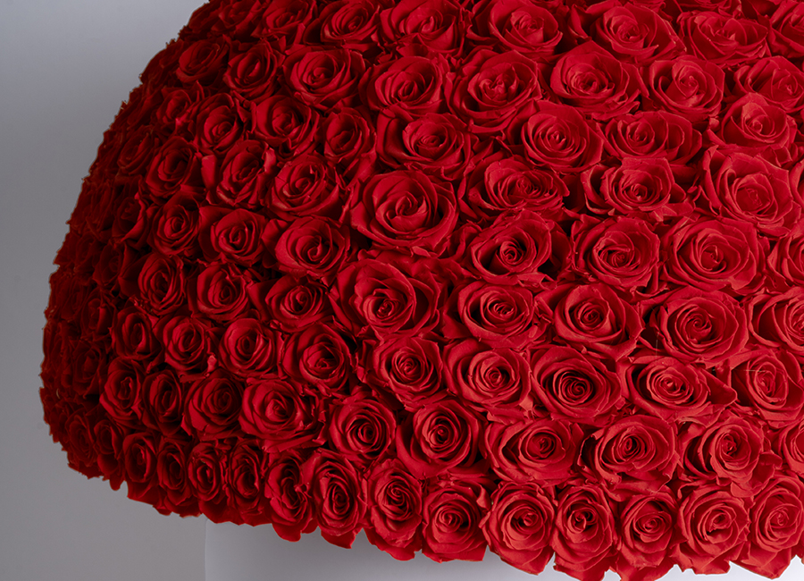 Grandiose Le Plein Hat Box with 475 Eternity Roses | Venus et Fleur