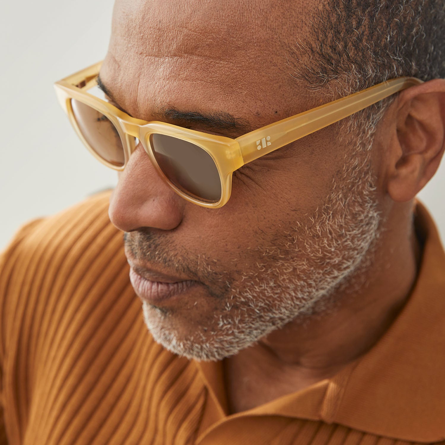 Photo of a man or woman wearing Francis Sun Honey Sun Glasses