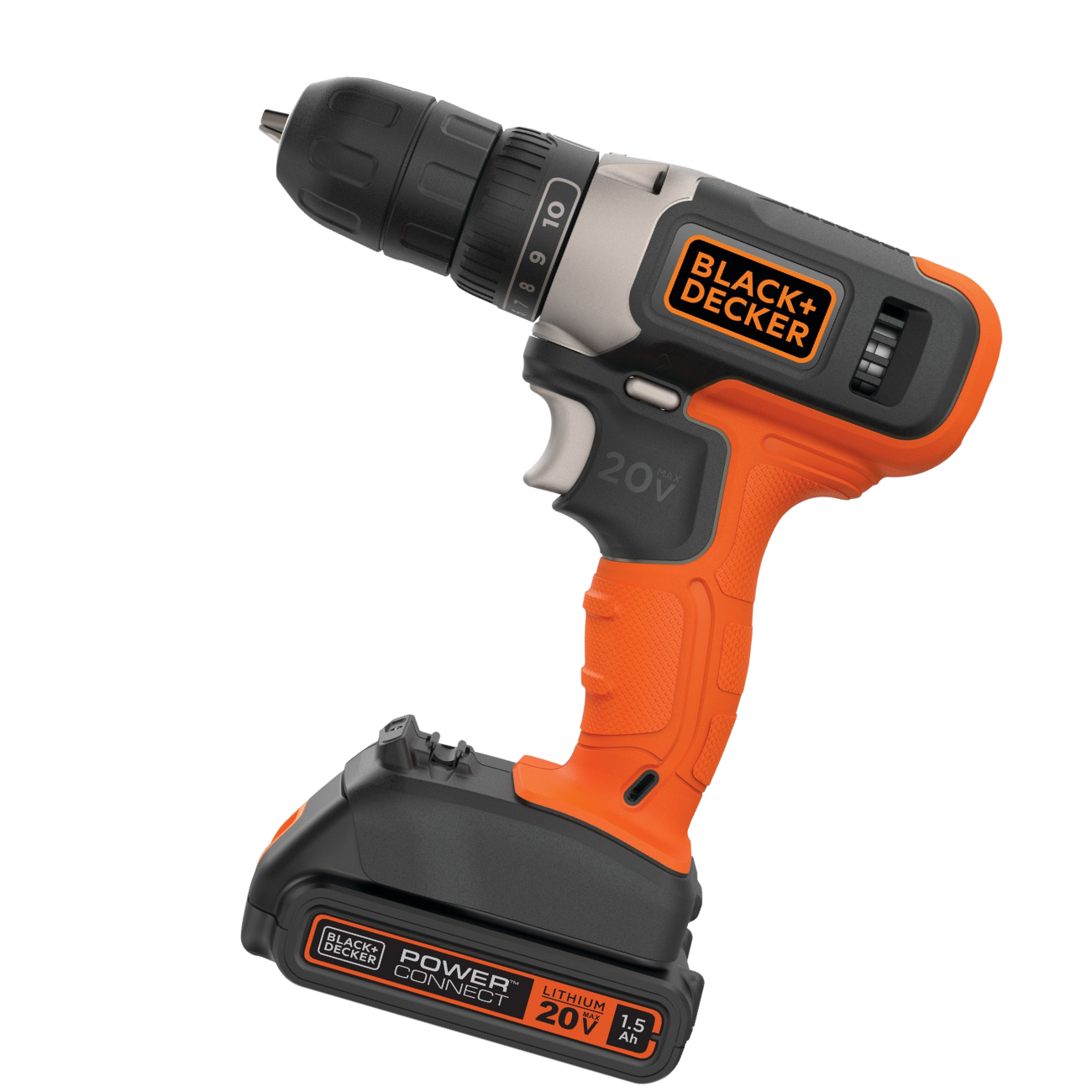 BLACK+DECKER 20-volt Max 3/8-in Cordless Drill (1-Battery Included, Charger  Included) in the Drills department at