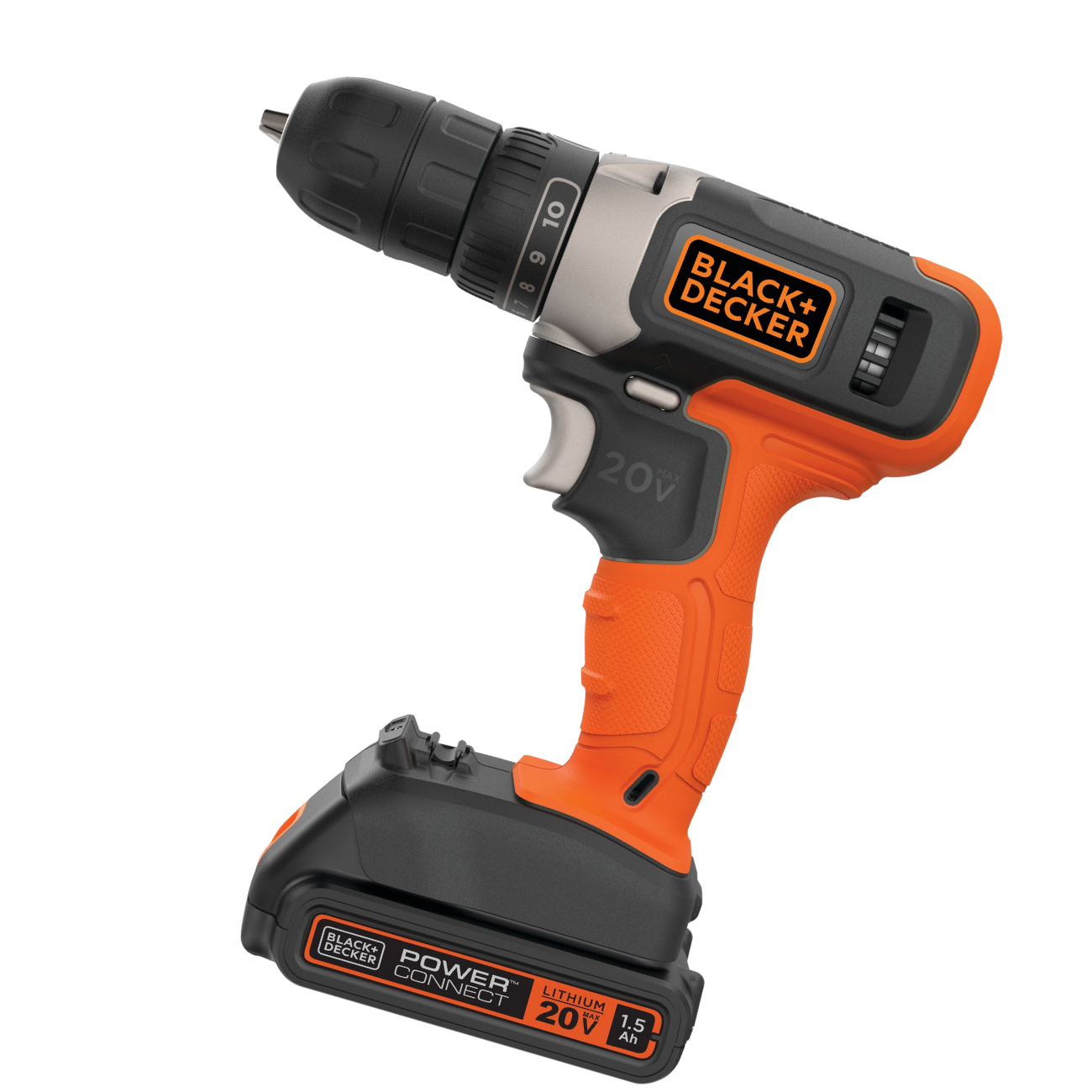 BLACK+DECKER 20-volt Max 3/8-in Cordless Drill (1-Battery Included