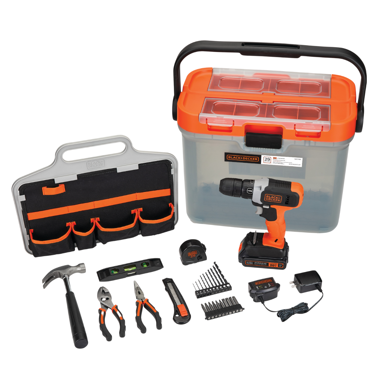 BLACK+DECKER Power Tool Triple Pack (BCK28S1-GB) - Combi Drill, Sander &  Jigsaw