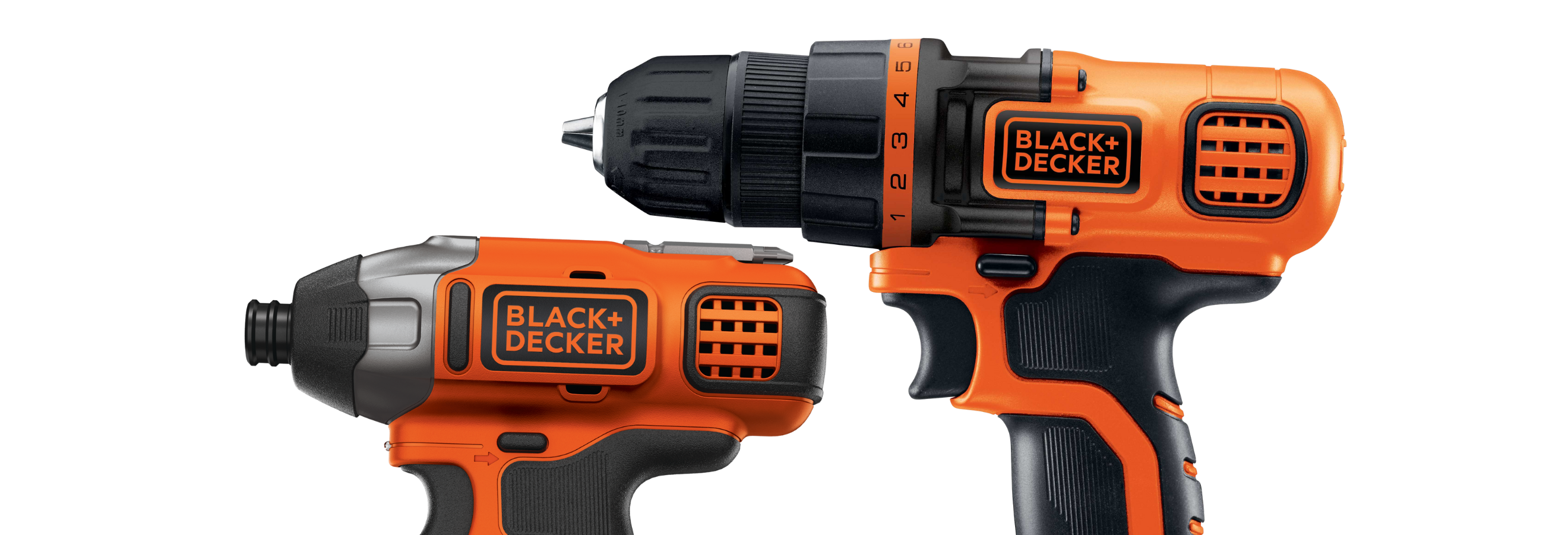 Black + Decker 20V MAX* Cordless Drill/Driver and Impact Driver Combo Kit —  One Battery, Model# BD2KITCDIBC