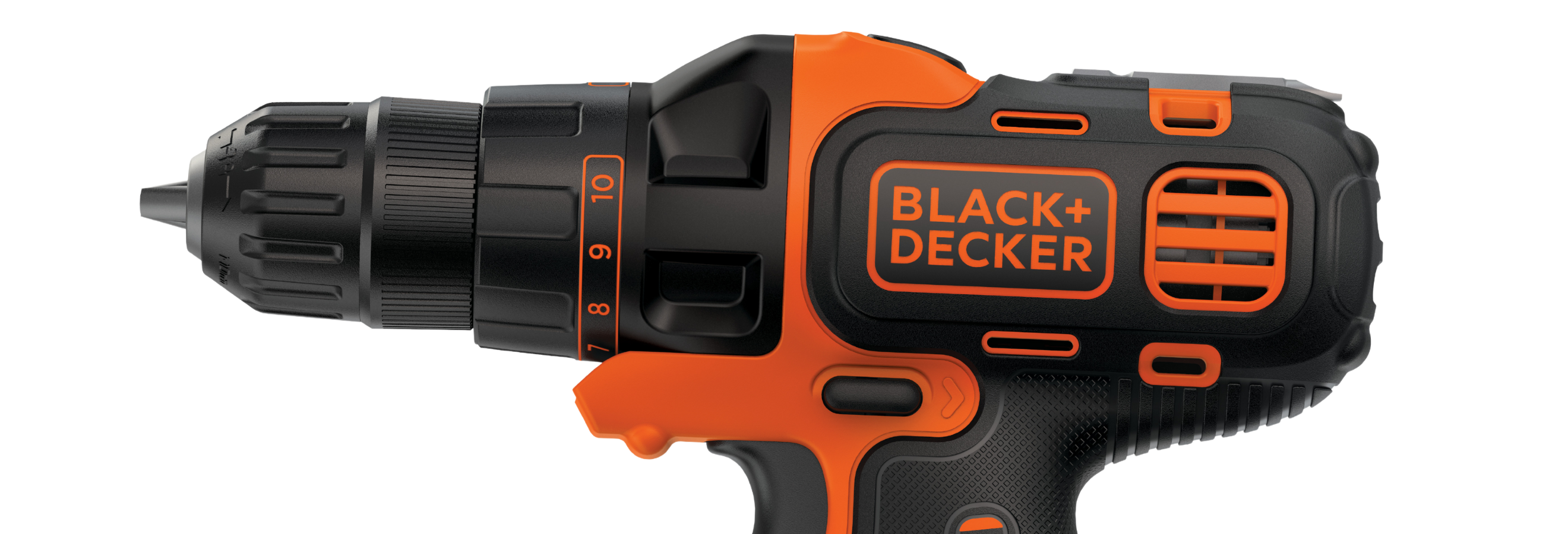 Profile of top portion of MATRIX Lithium Drill Driver.