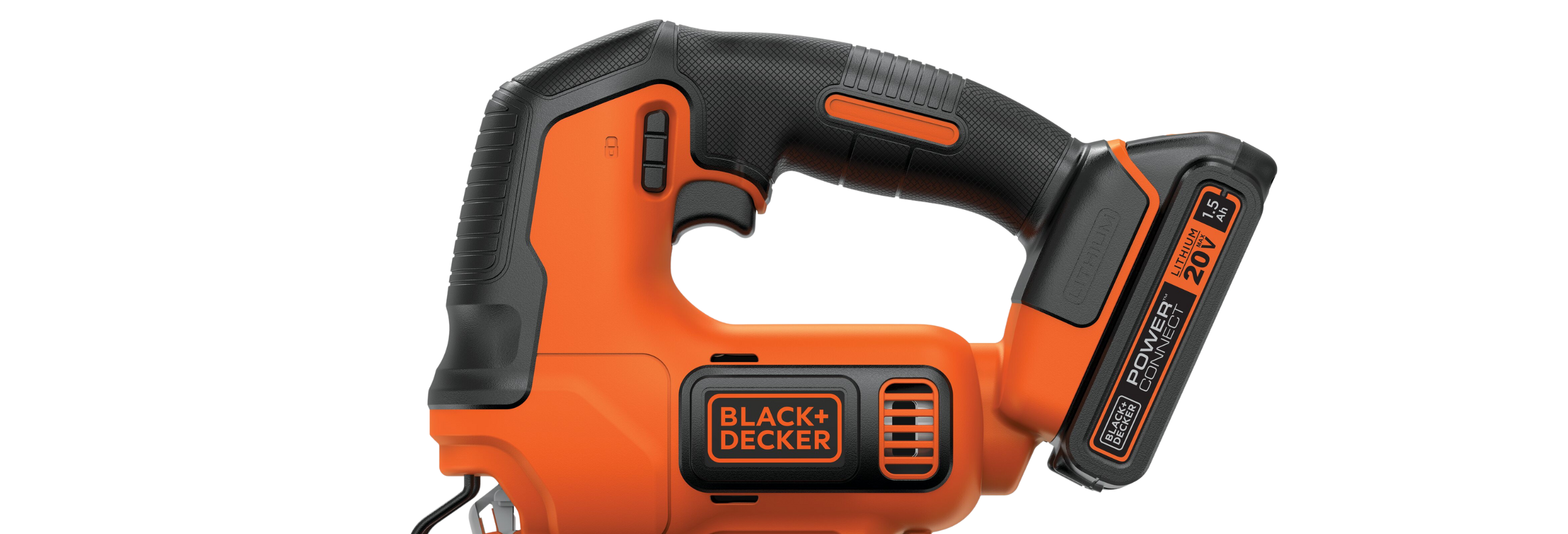 Profile of top portion of 20V MAX* Cordless Jigsaw