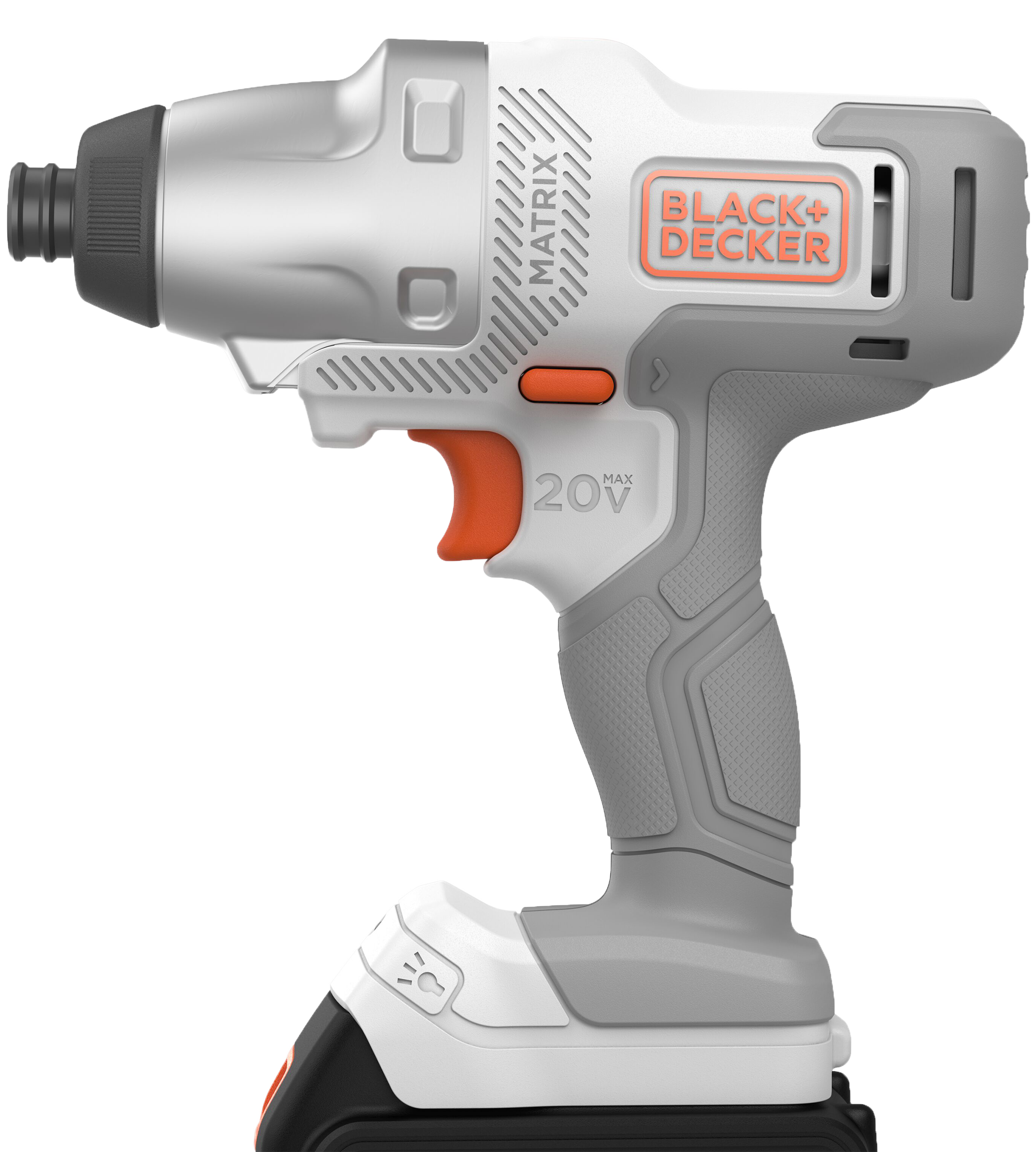 Profile of a matrix impact driver attachment.