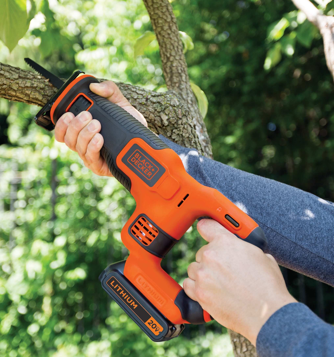 BLACK+DECKER 20V Max Cordless Reciprocating Saw, Battery Included, BDCR20C