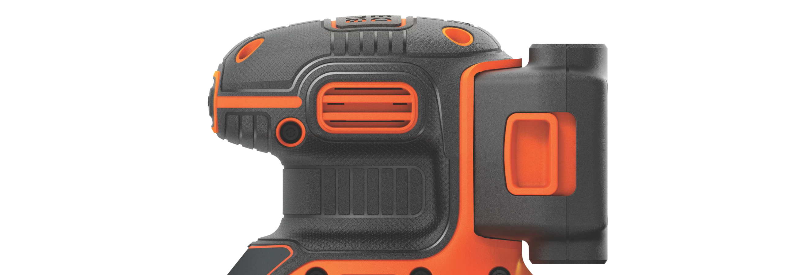 BLACK+DECKER BDCROS18N-XJ Ponceuse excentrique sans fil 18V - Plateau de  125 mm - Vitesse de 12 000 orb/min - Orbite : 1,3 mm, Noir/Orange, Sans