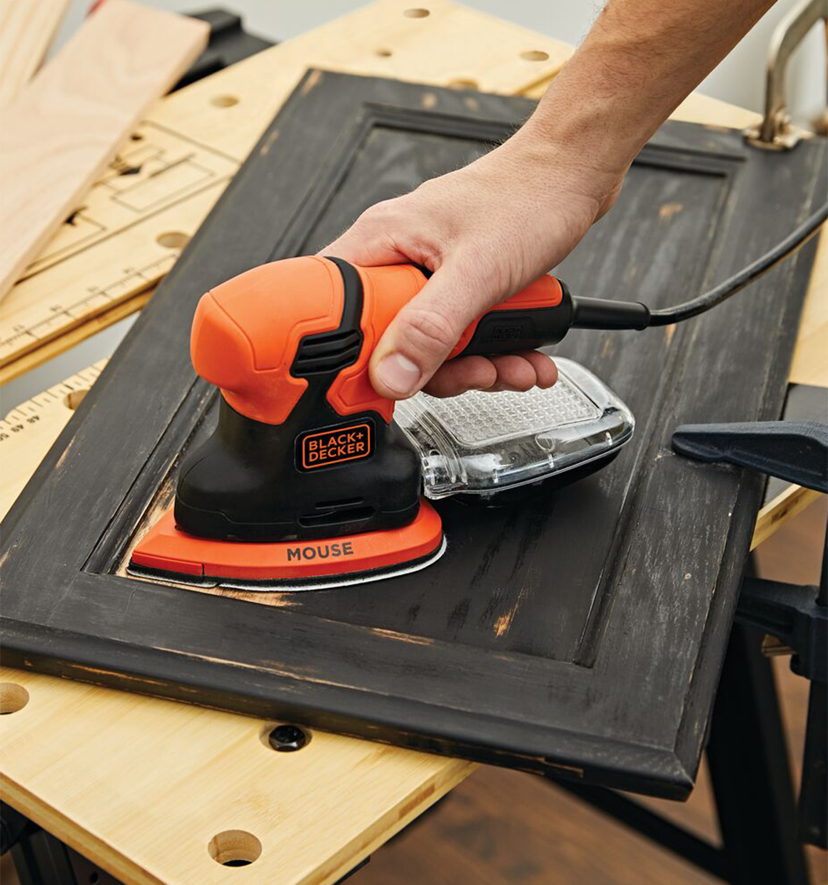 Black & Decker® MS2000 - 120 V 2.0 A Corded Fixed Speed Detail 4-in-1 Multi- Sander with Smart Select™ Technology 