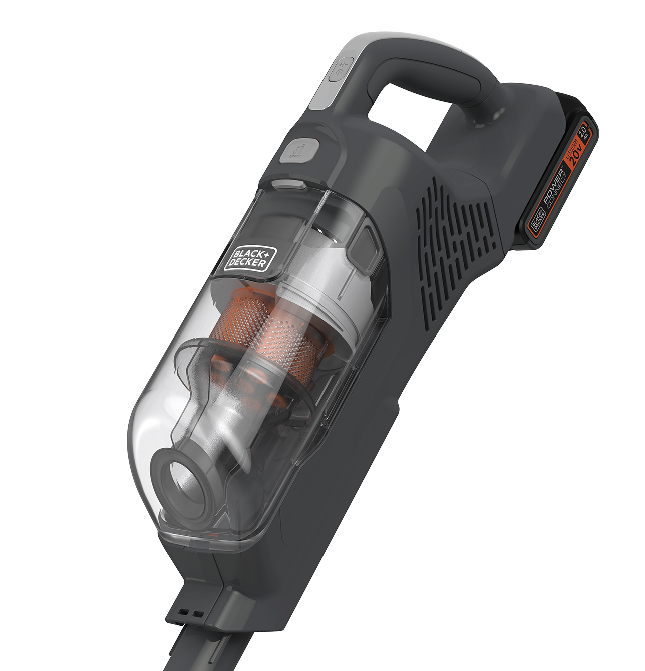 BLACK+DECKER POWERSERIES+ 16V MAX Cordless Stick Vacuum with LED Floor  Lights, Lightweight, Multi-Surface, White (BHFEA420J)