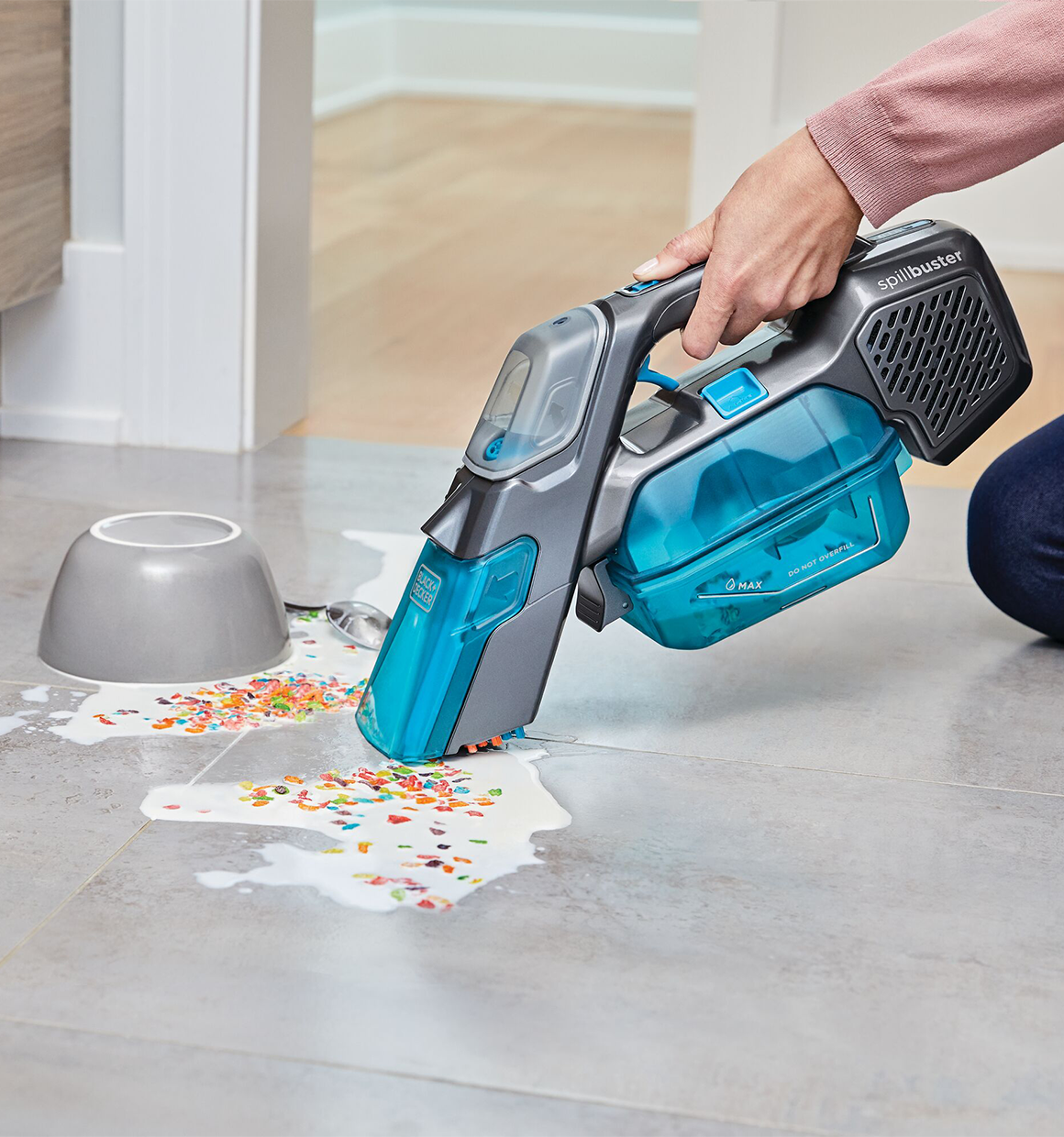 Spillbuster Portable Carpet Cleaner, Cordless Spill And Spot Cleaner