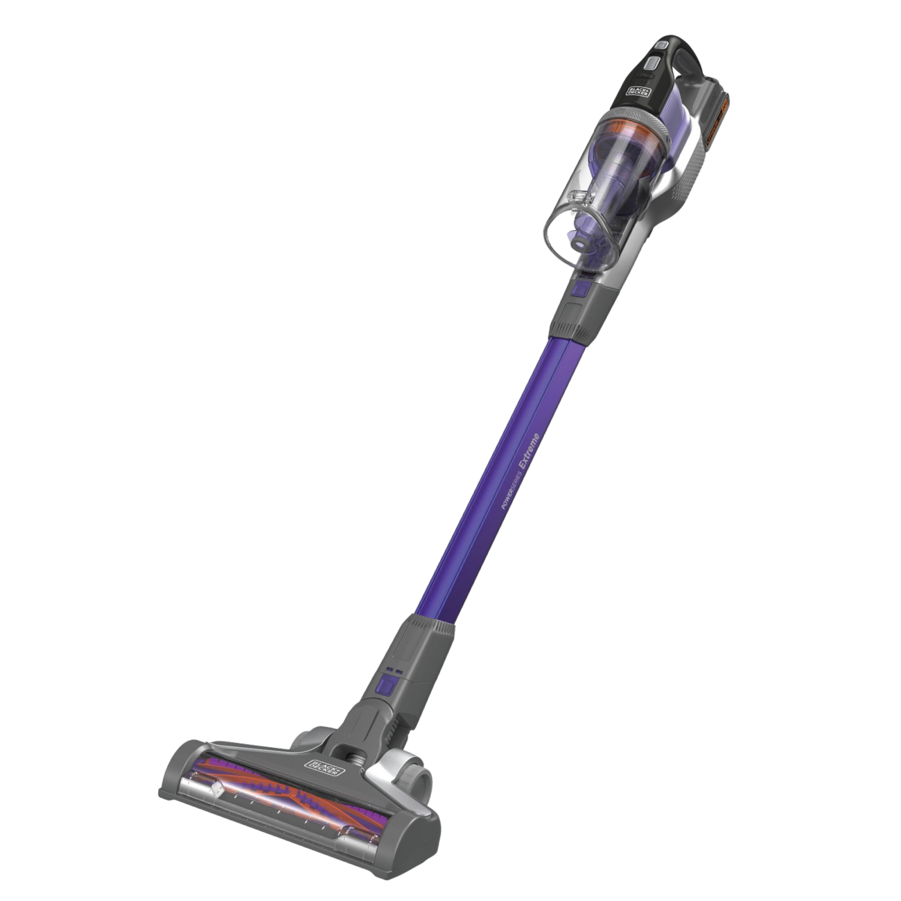 Profile of POWERSERIES Extreme pet cordless stick vacuum cleaner.