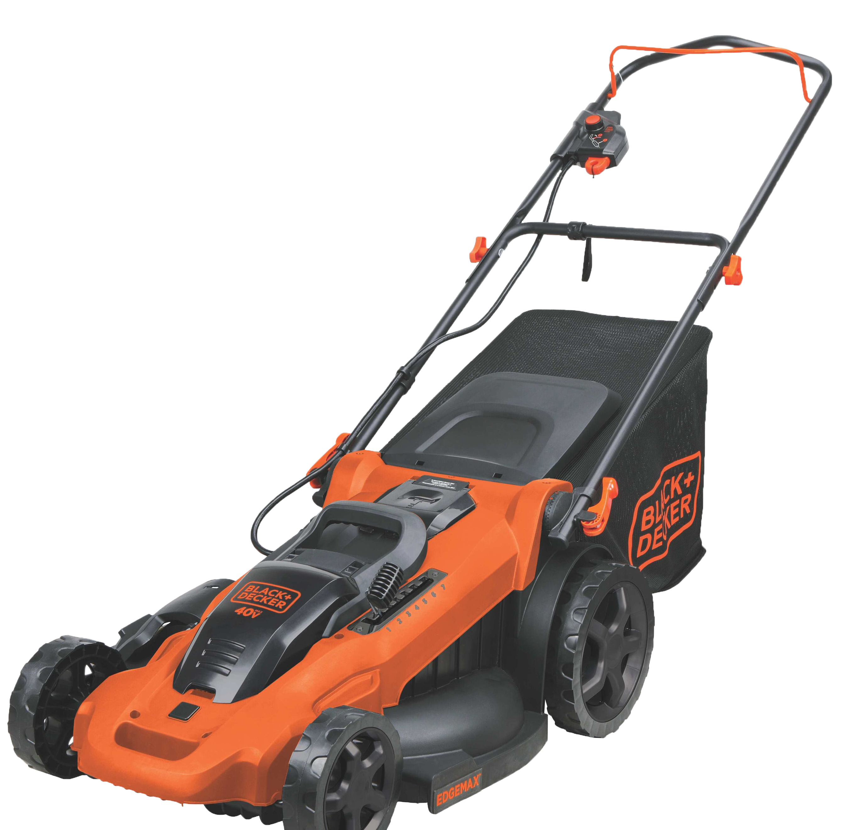 Profile of 40 volt MAX Lithium Ion 20 inch Mower.