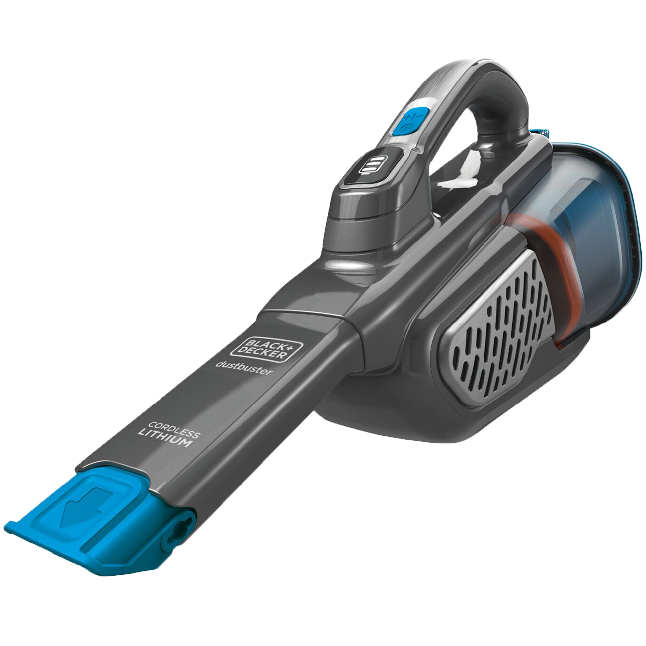 Profile of 12 volt max dustbuster advancedclean plus cordless hand vacuum.