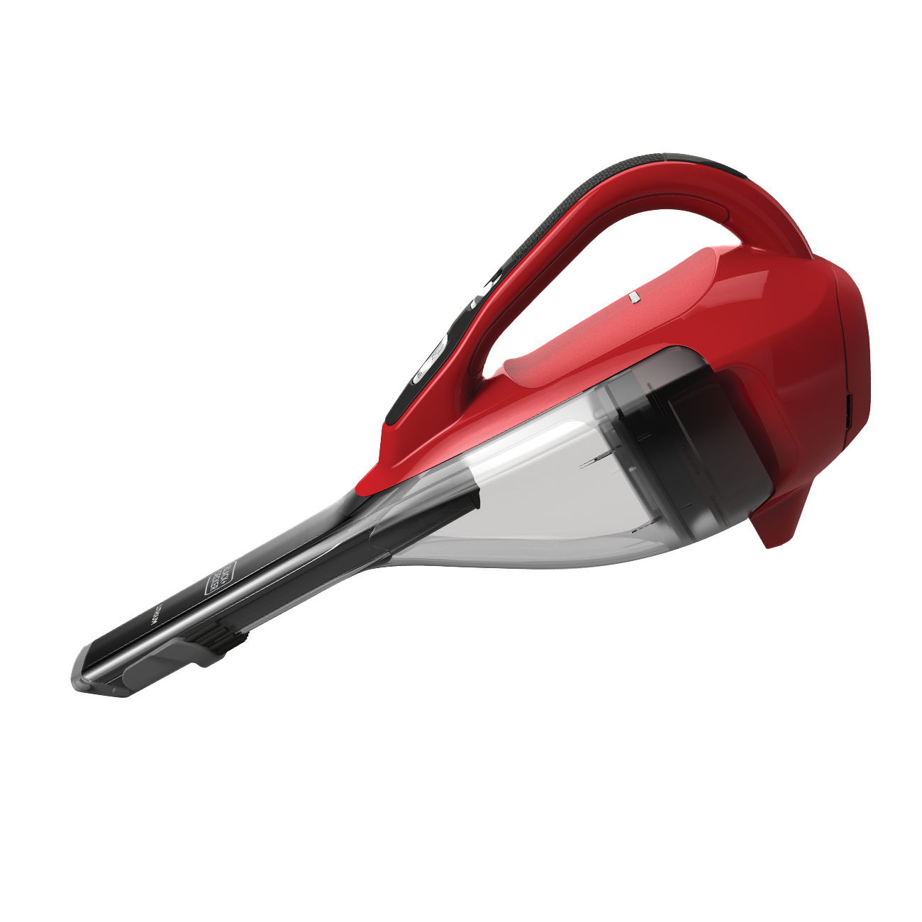 Side profile of dustbuster Advanced Clean cordless hand vacuum.